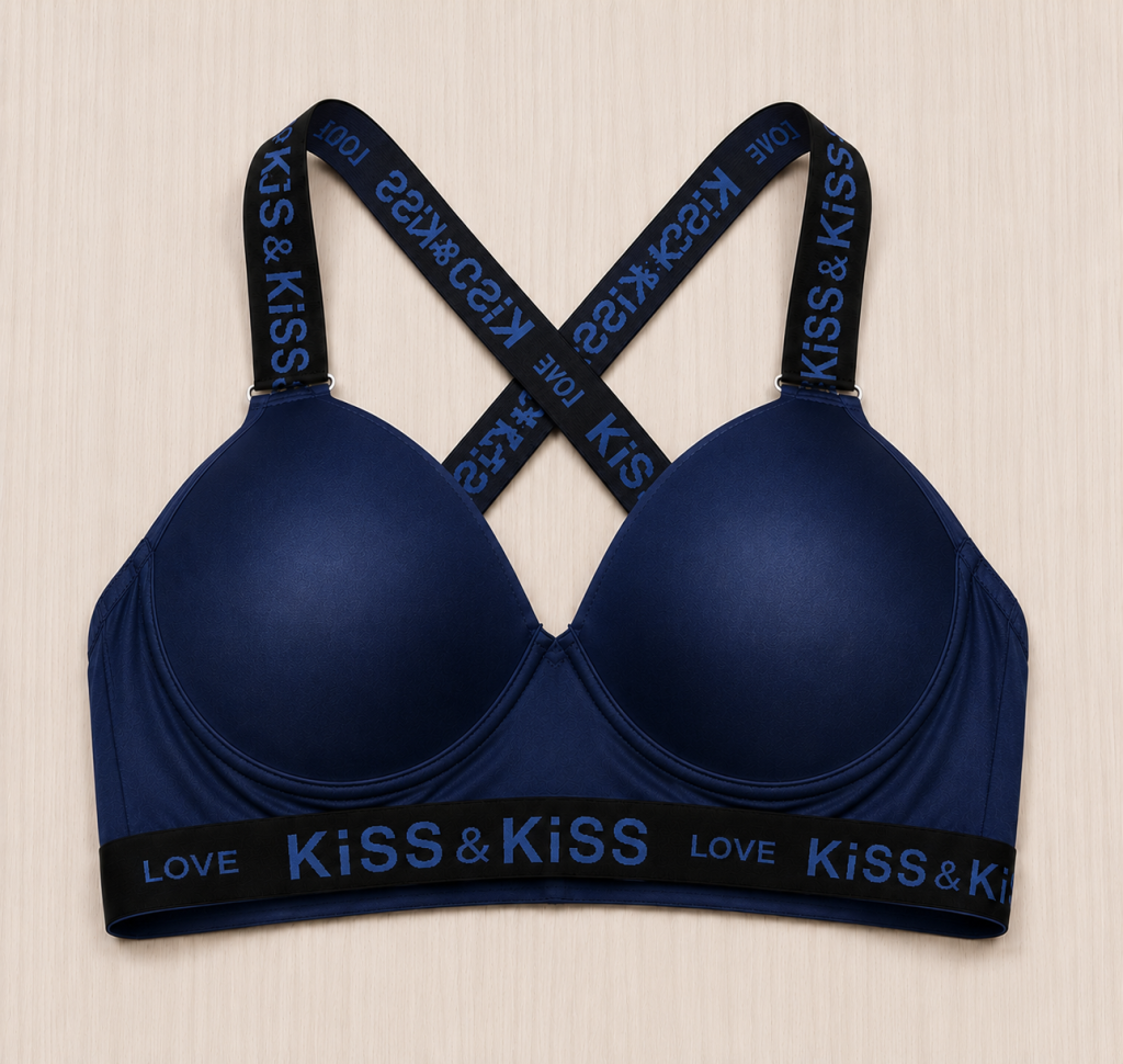 Kiss & Kiss Ladies Cross-Back Push-Up Bra