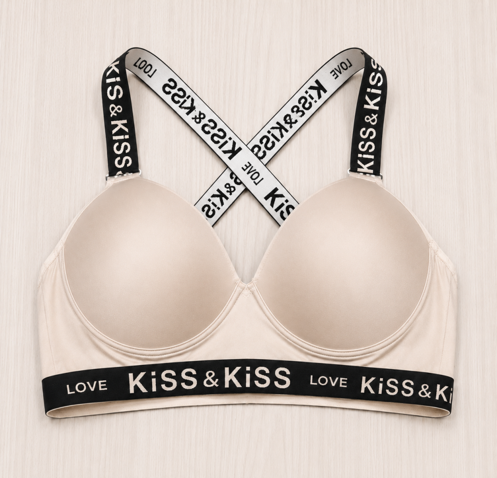 Kiss & Kiss Ladies Cross-Back Push-Up Bra